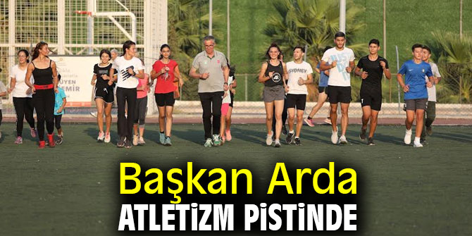 Başkan Halil Arda atletizm pistinde