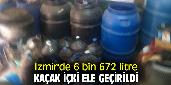 İzmir'de kaçak içki operasyonu!