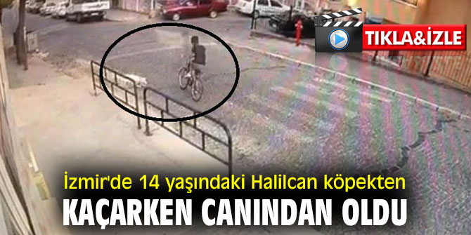 İzmir'de 14 yaşındaki Halilcan köpekten kaçarken canından oldu