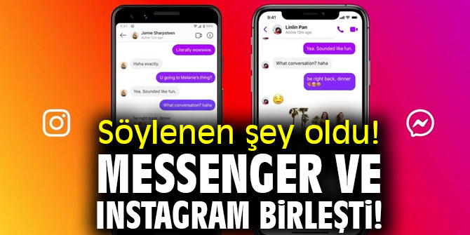 Messenger ve Instagram birleşti!
