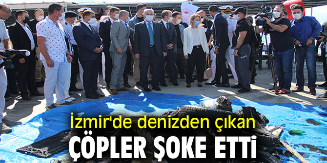 İzmir'de denizden çıkan çöpler şaşırttı!