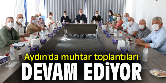 Aydın'da muhtar toplantıları devam ediyor
