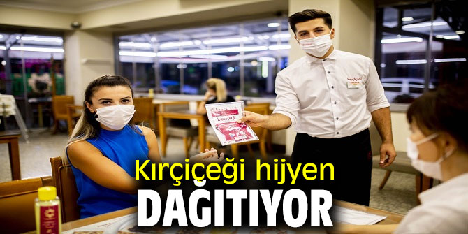 Kırçiçeği hijyen dağıtıyor