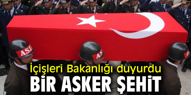 Ağrı'da bir asker şehit oldu!