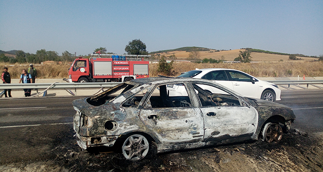 LPG'li araç alev aldı! 2 yaralı