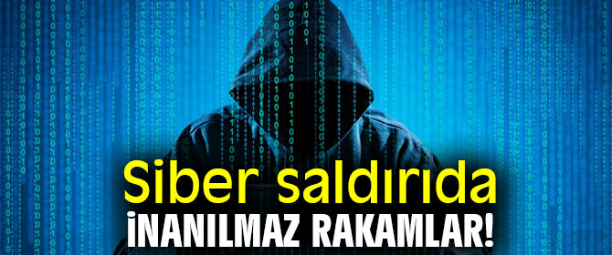 Siber saldırıda inanılmaz rakamlar!