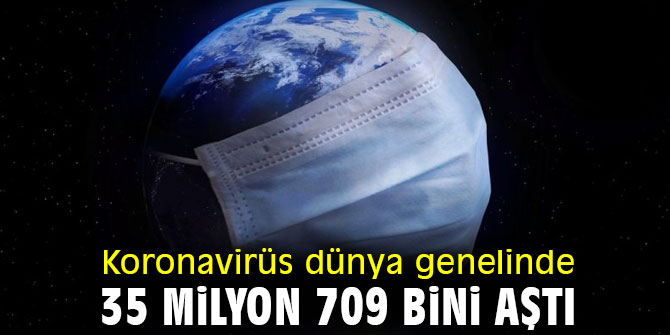 Koronavirüs dünya genelinde 35 milyon 709 bini aştı