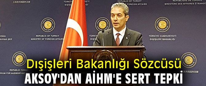 Hami Aksoy'dan AİHM'e sert tepki
