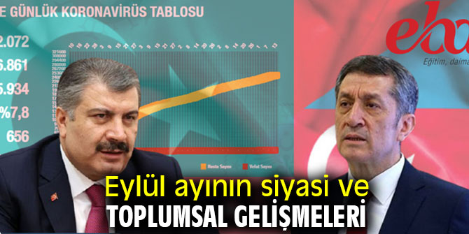 Eylül ayının siyasi ve toplumsal gelişmeleri