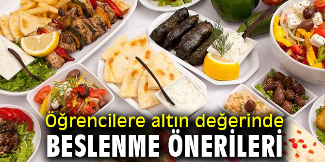 Öğrencilere altın değerinde beslenme önerileri
