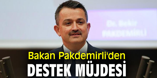 Bakan Pakdemirli'den üreticilere destek müjdesi