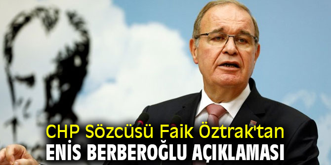 Öztrak'tan Enis Berberoğlu açıklaması!