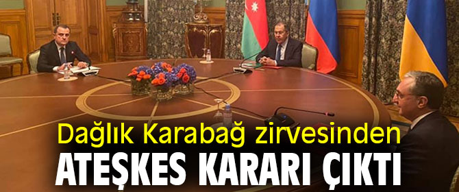 Dağlık Karabağ zirvesinden ateşkes kararı çıktı