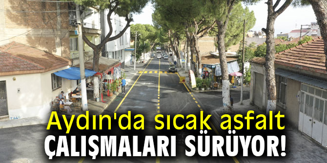 Aydın'da sıcak asfalt çalışmaları sürüyor!