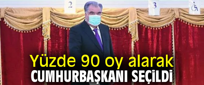 Yüzde 90'la cumhurbaşkanı seçildi