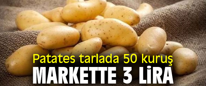 Gürer, 'Patates tarlada 50 kuruş, markette 3 lira'