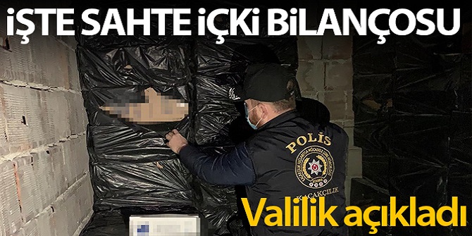 Sahte içki yapımı ve tüketimine yönelik açıklama