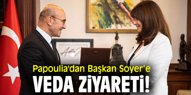 Argyro Papoulia'dan Başkan Soyer’e veda ziyareti!