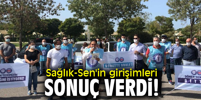 Sağlık-Sen'in fazla mesai girişimleri sonuç verdi!