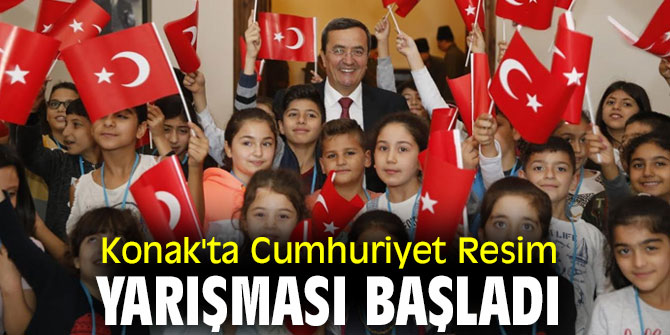 Konak'ta Cumhuriyet Resim Yarışması başladı