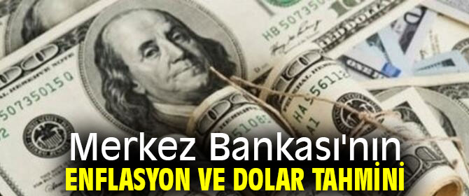 Merkez Bankası'nın enflasyon ve dolar tahmini