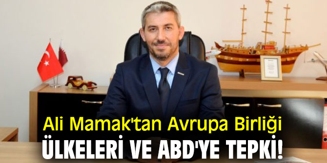 Ali Mamak'tan Avrupa Birliği ülkeleri ve ABD'ye tepki!
