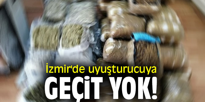 İzmir'de uyuşturucuya geçit yok!