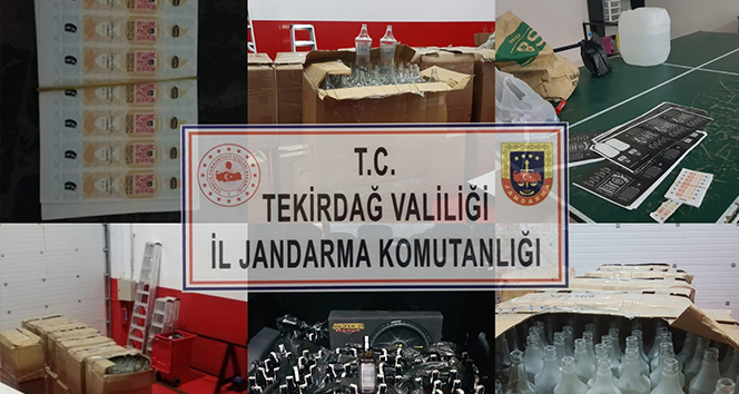 Jandarmadan kaçak içki operasyonu