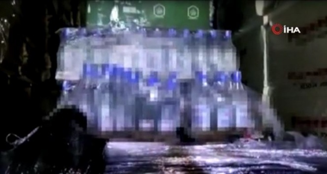 2,5 ton sahte içki ele geçirildi