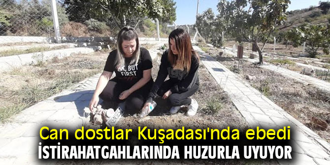 Can dostlar Kuşadası'nda ebedi istirahatgahlarında huzurla uyuyor