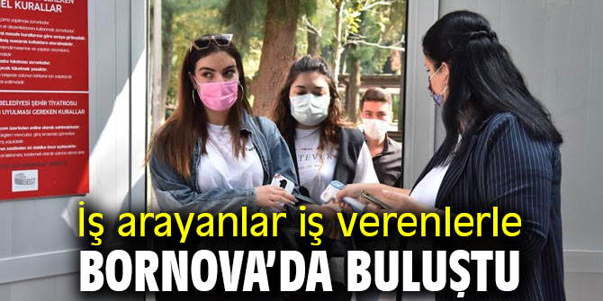 İş arayanlar iş verenlerle Bornova’da buluştu