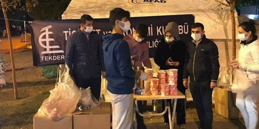 TEKDER İzmir’den Depremzedelere destek