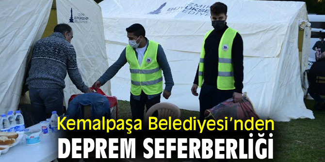 Kemalpaşa Belediyesi’nden depremzedelere yardım