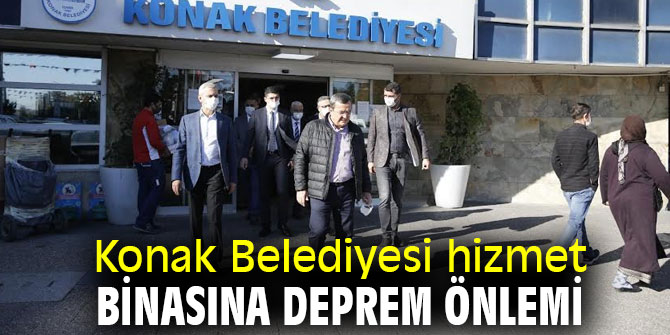Konak Belediyesi hizmet binasında önlem alınıyor
