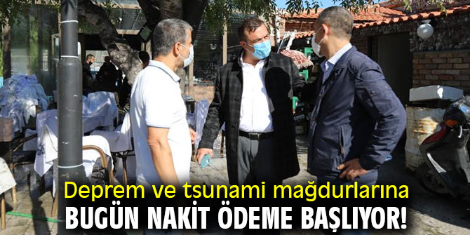 Deprem ve tsunami mağdurlarına bugün nakit ödeme başlıyor!