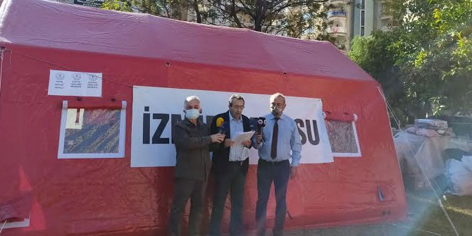 Tüm gücümüzle halkımızla dayanışma içindeyiz!