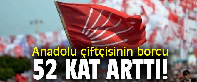 Milletvekili Sındır, "Anadolu çiftçisinin borcu 52 kat arttı!"