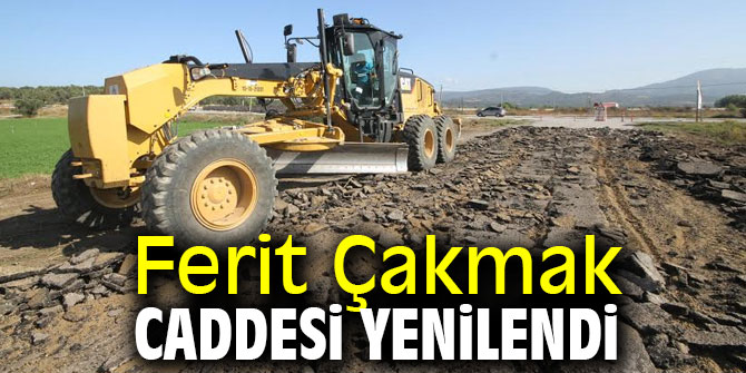 Ayvalık'ta Ferit Çakmak caddesi yenilendi