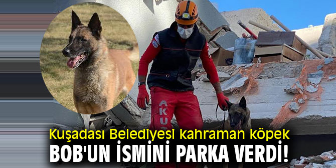 Kuşadası Belediyesi Bob'un ismini parka verdi!