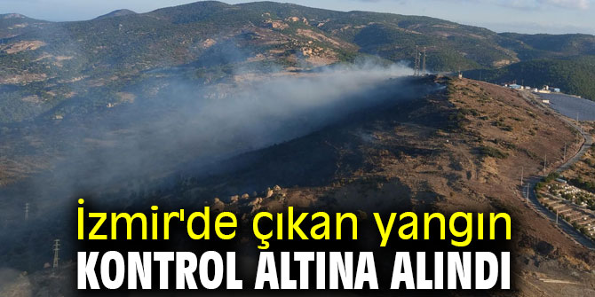 İzmir'de çıkan yangın kontrol altına alındı