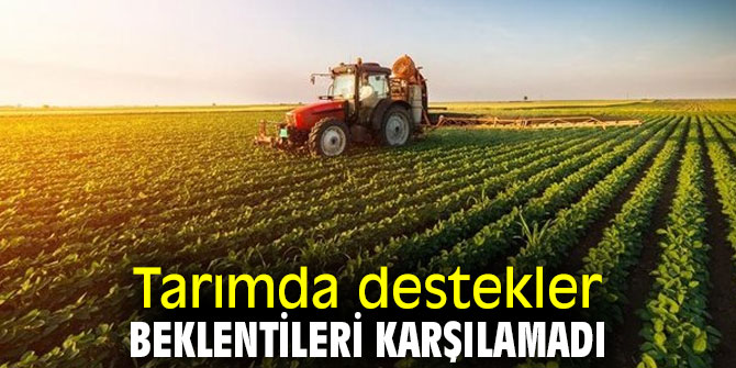 Tarımda destekler beklentileri karşılamadı