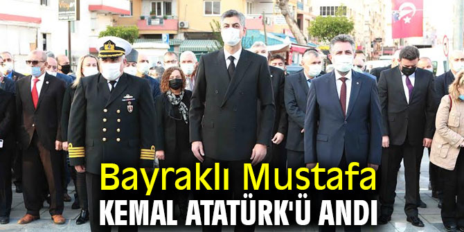 Bayraklı Mustafa Kemal Atatürk'ü andı