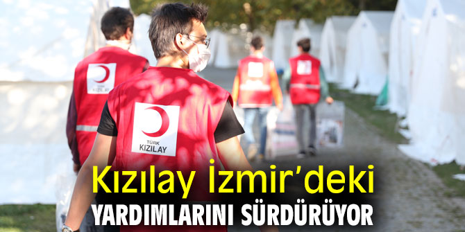 Depremzedelere Kızılay'dan yardım! 