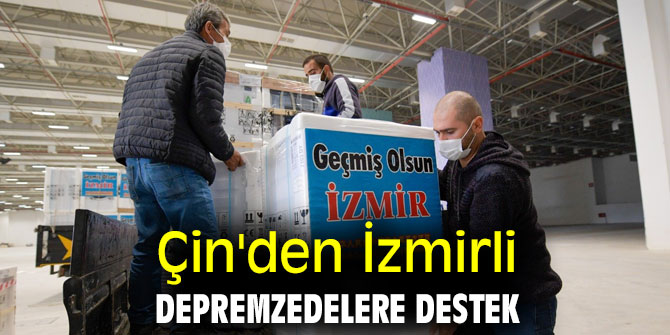 Çin'den İzmirli depremzedelere destek