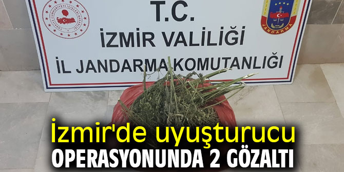 İzmir'de uyuşturucu operasyonunda 2 gözaltı