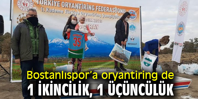 Bostanlıspor’a oryantiring de 1 ikincilik, 1 üçüncülük