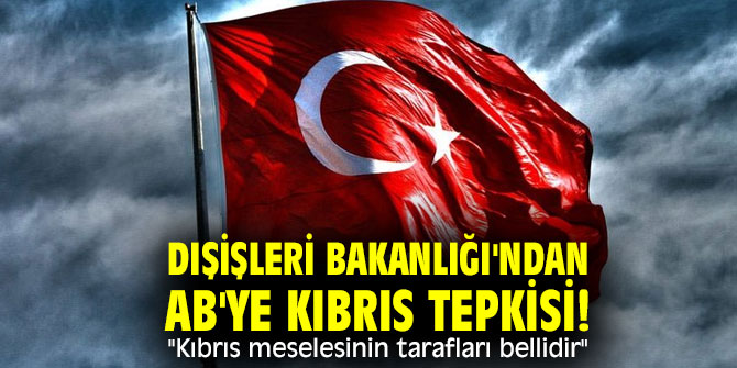 Dışişleri Bakanlığı'ndan AB'ye Kıbrıs tepkisi! "Kıbrıs meselesinin tarafları bellidir"