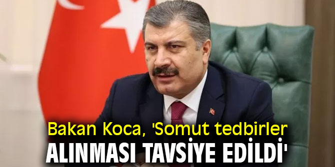 Bakan Koca, 'Somut tedbirler alınması tavsiye edildi'