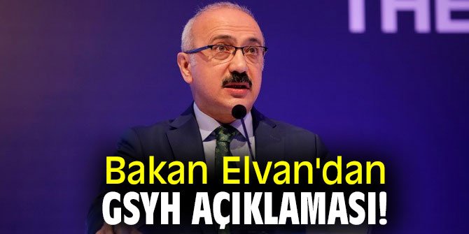 Bakan Elvan'dan GSYH açıklaması!