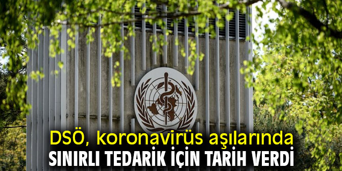 DSÖ, aşıda sınırlı tedarik için tarih verdi